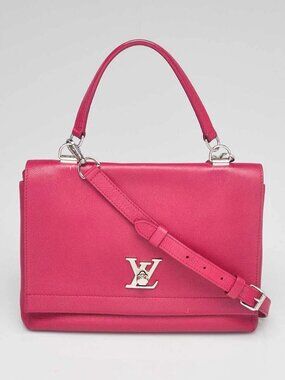 Louis Vuitton Dahlia Calfskin Leather Lockme II